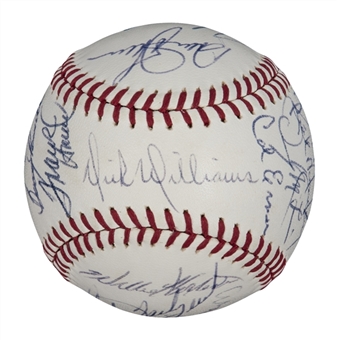 1968 American League All-Star Team Signed Official American League Baseball With 22 Signatures Including Mantle, Carew, Robinson and Yastrzemski (PSA/DNA)
